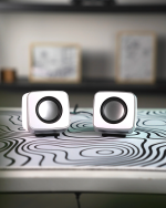 White Speakers, wired