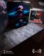 Black Marble Mousepad (40x90)