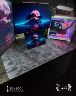 Black Marble Mousepad (50x100)
