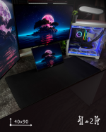 Black Blank Mousepad (40x90)