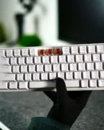 White Mechanical Arabic Keyboard 60% - Image 9
