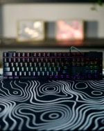 Black Mechanical Arabic Keyboard 100%