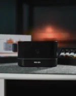 Black Humidifier With Essential Oils