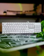 White Mechanical Arabic Keyboard 100% - Image 3