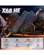 Keyboard Attack Shark X68 HE Black - Image 3