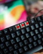 Black Mechanical Arabic Keyboard 80% - Image 6