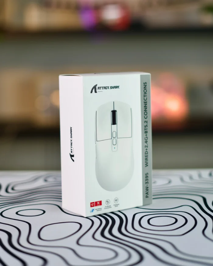 ATTACK SHARK X6 Wireless Gaming Mouse - White - Image 9