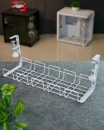 White Under Desk Cable Tray - 45cm