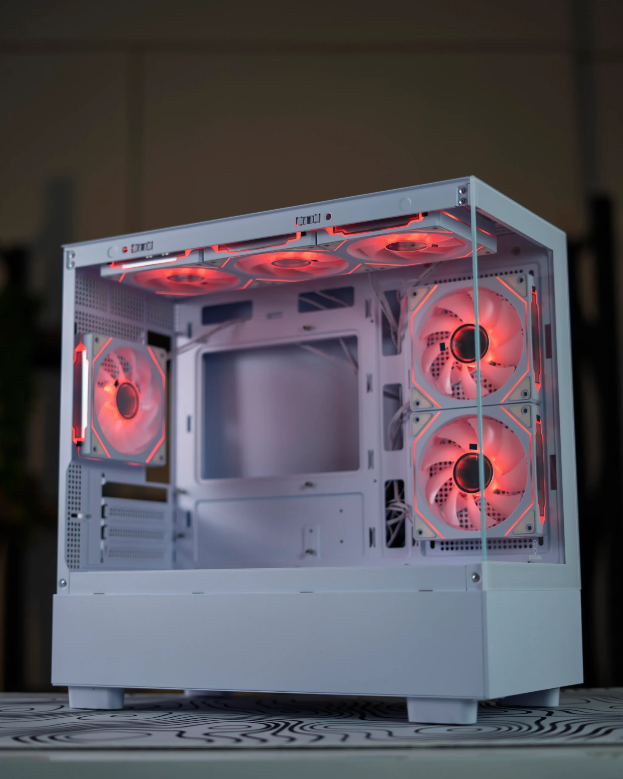 2 White Xuanwu PRO M-ATX PC Case + 6 Fans - Image 1