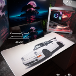 White Porsche Mousepad (40x90)