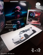 White Porsche Mousepad (40x90)