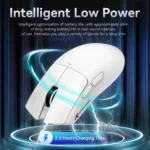 ATTACK SHARK X11 Wireless Gaming Mouse - White - Image 6