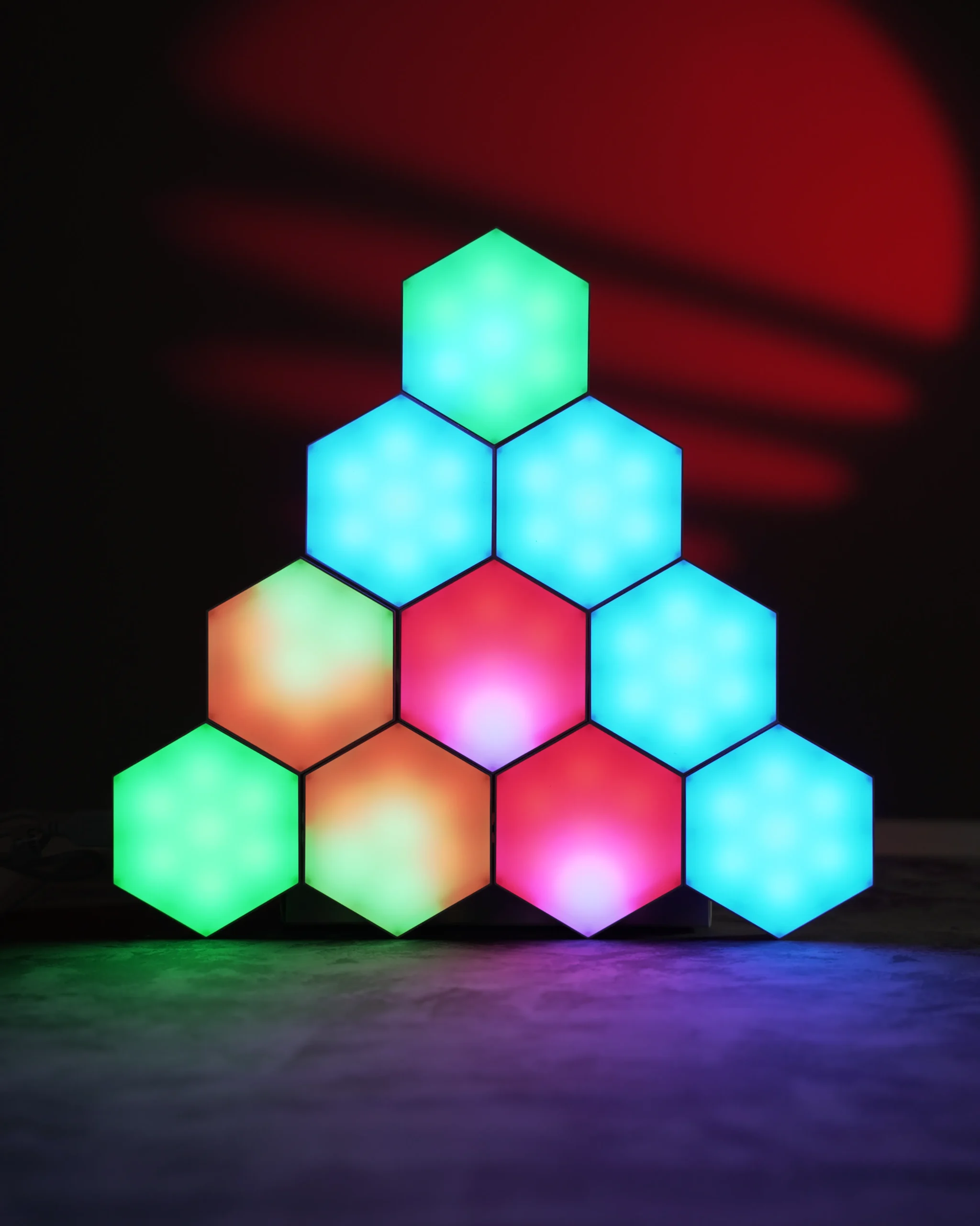 DSC07093 Hexagon LED Light -10pcs Pack - Image 1