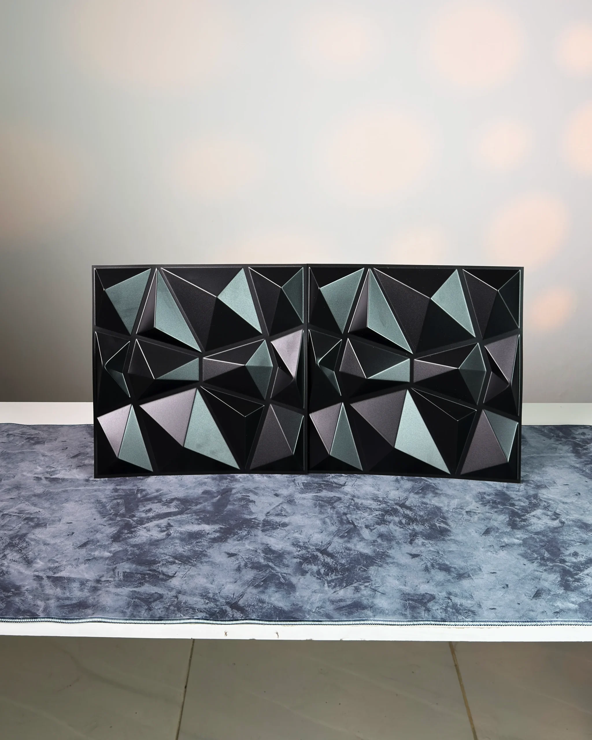 IMG_1780 Black Crystal 3D Wall Panel, 30x30cm - Image 1