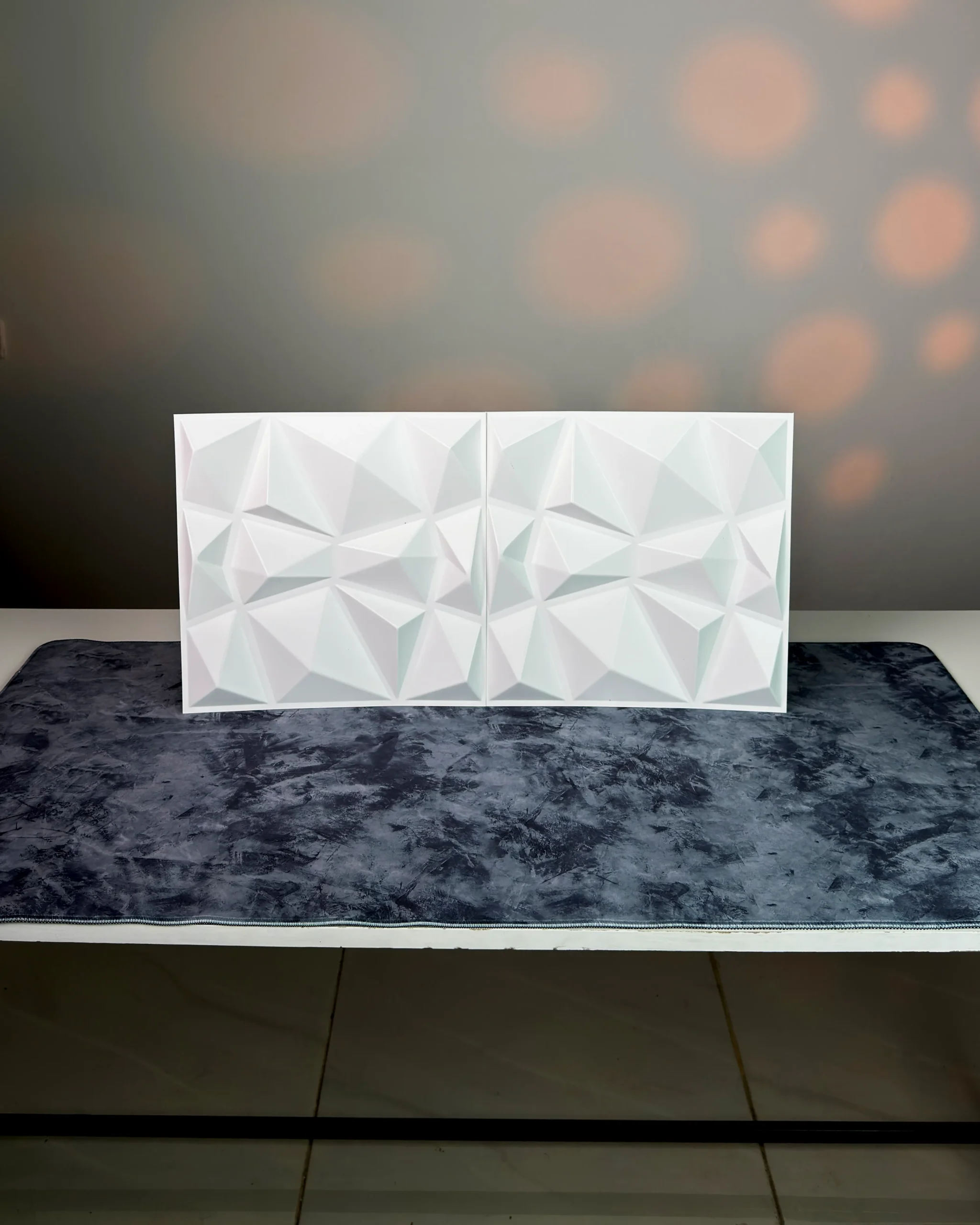 IMG_1781 White Crystal 3D Wall Panel, 30x30cm - Image 1