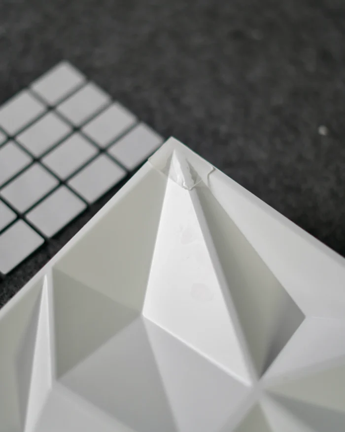 White Dimond 3D Wall Panel, 50x50cm - Image 3