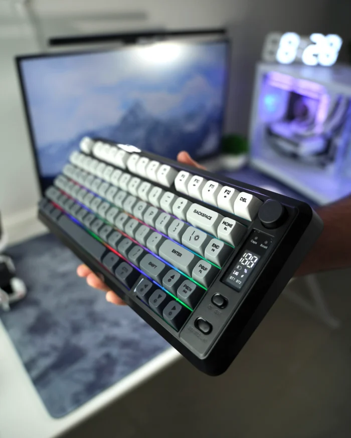 FreeWolf M75 Gaming Keyboard - Gray Gradient - Image 6