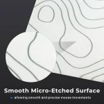 White Topography Glass Mousepad - Image 4