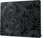 Black Topography Glass Mousepad - Image 2