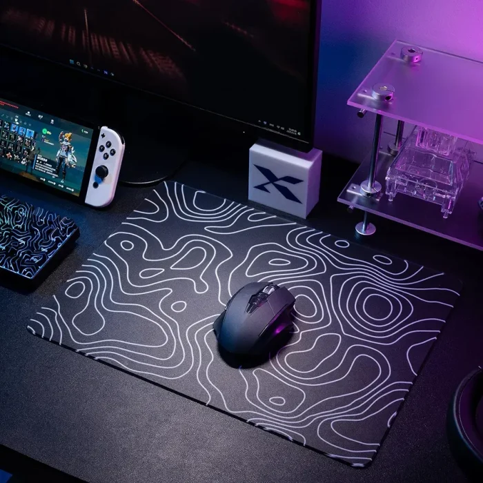 Black Topography Glass Mousepad - Image 7