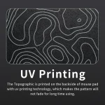 Black Topography Glass Mousepad - Image 4