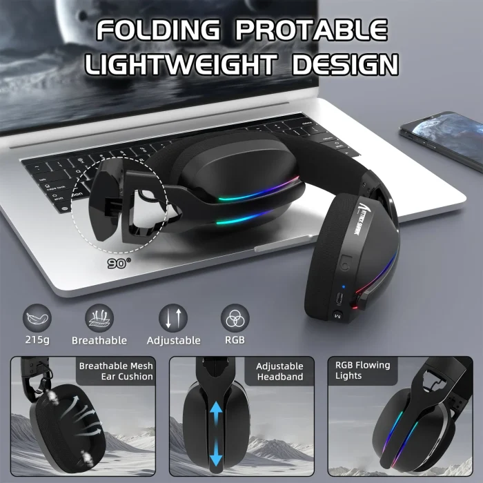Attack Shark L90 Headset - Black - Image 7