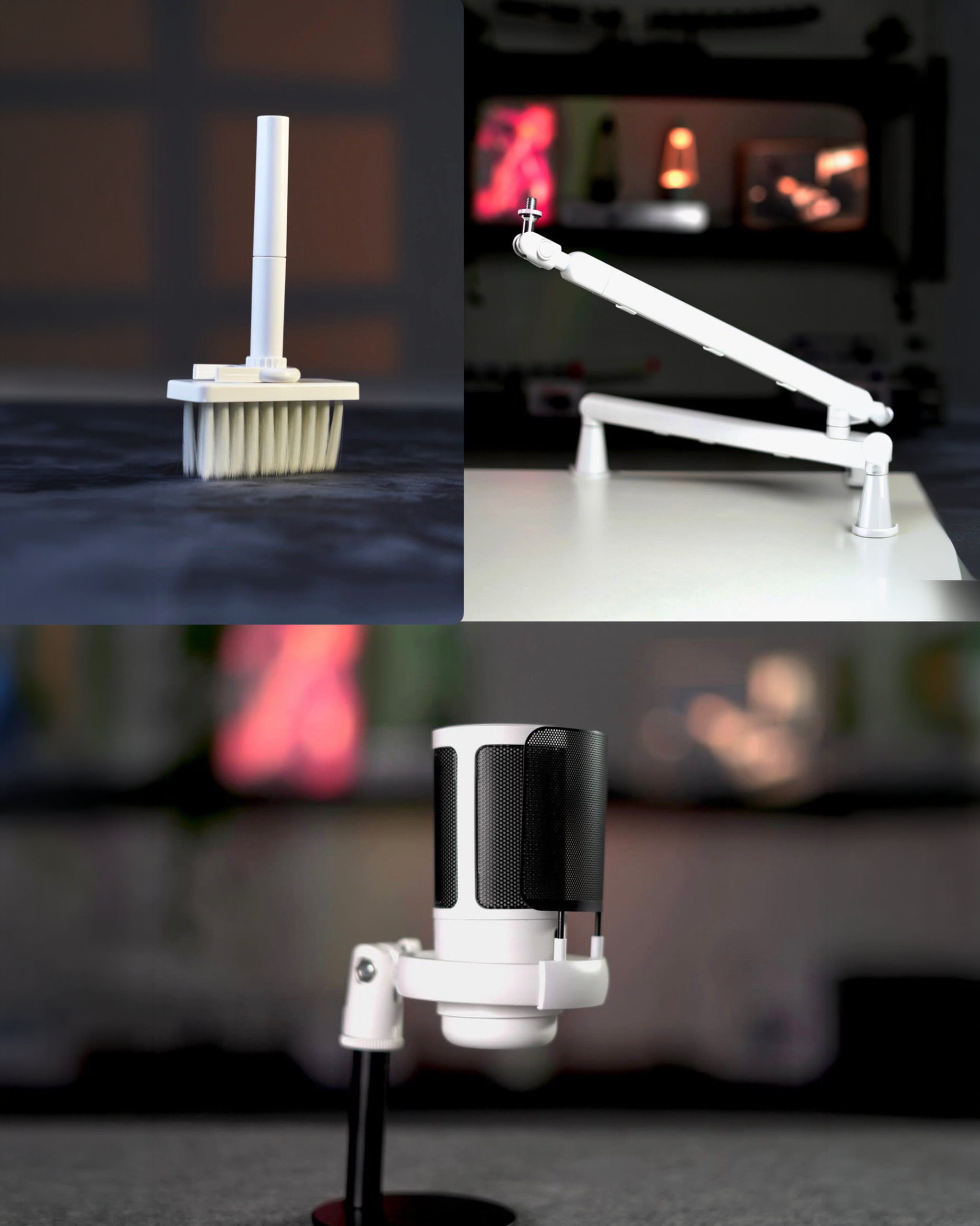 C1F9B1E9-B92E-473B-87BA-DC3E7ACC6D12 combo - Mic Stand + ME6S Mic + Cleaning Kit - Image 1